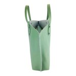 Großer Leder-Shopper mit Innentasche | Mintgrün - Image 4