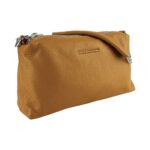 Leder-Handtasche mit Doppel-Reißverschluss | Cognac - Image 2