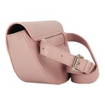 Abgerundete Leder-Umhängetasche für Damen | Altrosa – Bild 4