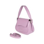 Schultertasche "EMMA" mit Überschlagklappe | Hellrosa – Bild 2