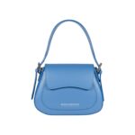 Schultertasche "EMMA" mit Überschlagklappe | Himmelblau