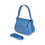 Schultertasche "EMMA" mit Überschlagklappe | Himmelblau – Bild 2