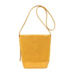 Leder-Beuteltasche "BRENDA" | Senfgelb
