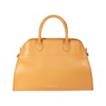Große Leder-Handtasche "FRIDA" | Senfbeige
