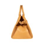 Große Leder-Handtasche "FRIDA" | Senfbeige – Bild 3