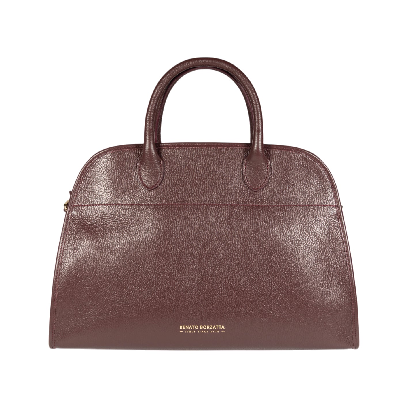 RB1032X.jpg Große Leder-Handtasche mit herausnehmbarer Innentasche | Dunkelbraun – Bild 1