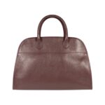 Große Leder-Handtasche mit herausnehmbarer Innentasche | Dunkelbraun – Bild 5