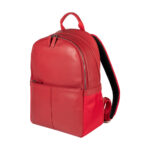 Business-Rucksack für Laptop/Tablet aus Nylon & Leder | Rot