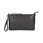 Vielseitige 3-in-1 Leder-Clutch | Schwarz – Bild 2