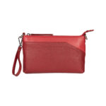 Vielseitige 3-in-1 Leder-Clutch | Rot – Bild 2