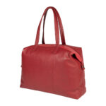 Wandelbare Leder-Shopping-Tasche | Rot – Bild 2