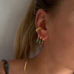 BURCU HOOPS 1,1CM - MULTIPLE COLORS – Bild 3