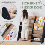 2in1 Montessori-Regal für Kleinkinder – Bücher & Spielzeug - Image 4