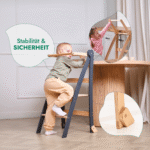 Holz Lernleiter Montessori: Hocker für Kinder - Beige – Bild 5