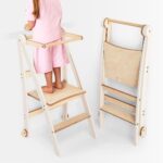 Holz Lernleiter Montessori: Hocker für Kinder