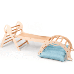 Montessori 4in1 Kletterdreieck für Babys: Pikler-Dreieck, Kletterbogen, Rutschbrett und Kissen für Kleinkinder (1–3 Jahre) - Image 7
