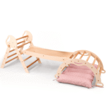 Montessori 4in1 Kletterdreieck für Babys: Pikler-Dreieck, Kletterbogen, Rutschbrett und Kissen für Kleinkinder (1–3 Jahre) - Image 8